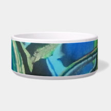 SVELL stor keramisk hund skål