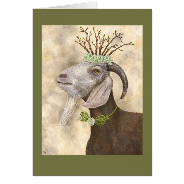 Sven getkortet hälsningskort (Framsidan)