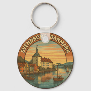 Svendborg Danmark Slott Nyckelring