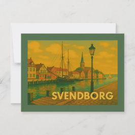 Svendborg Danmark Slott Vykort