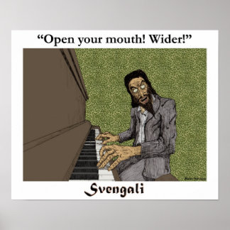 Svengali vid piano poster