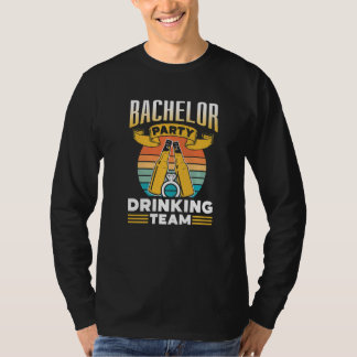Svensexegille Bröllop Drickande Lag Brudgum Brud P T Shirt