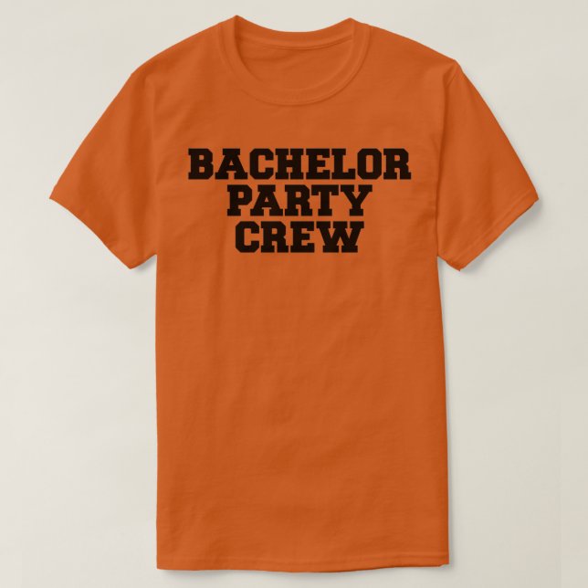 Svensexepartaj Crew Konst Bröllop Brud Par T Shirt (Design framsida)