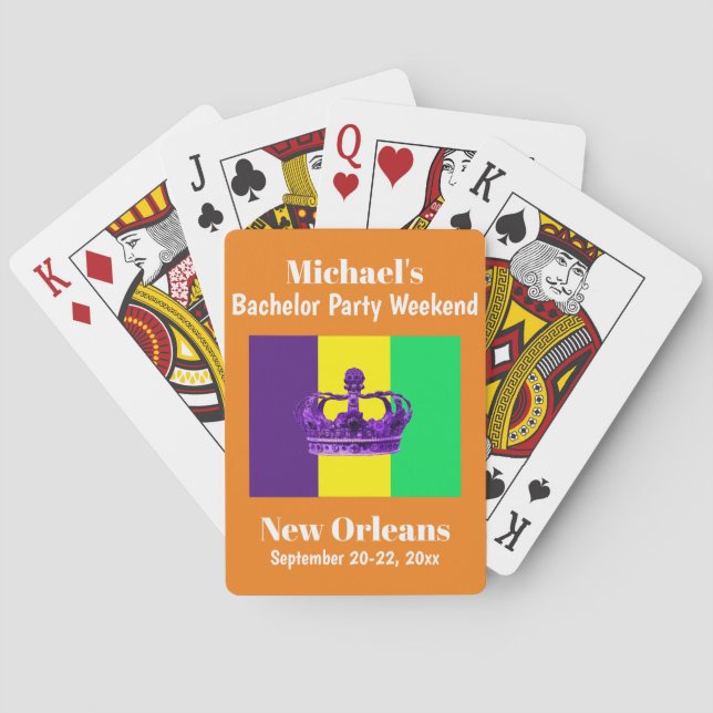 Svensexepartajfavorit New Orleans Killarvet Casinokort (Baksidan)