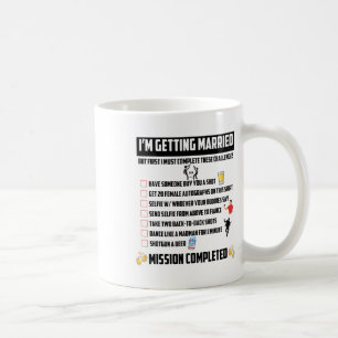 Svensexepartajutmaningar - Roliga brudgummeutmanin Kaffemugg