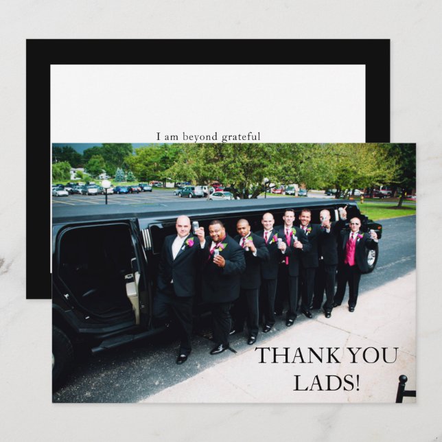 Svensexeparti Foto Tack Kort (Fram/baksida)