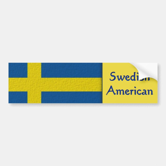 Svensk amerikan bildekal (Framsidan)