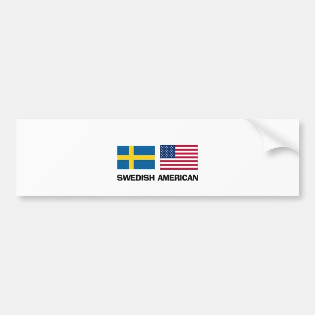 Svensk amerikan bildekal (Framsidan)