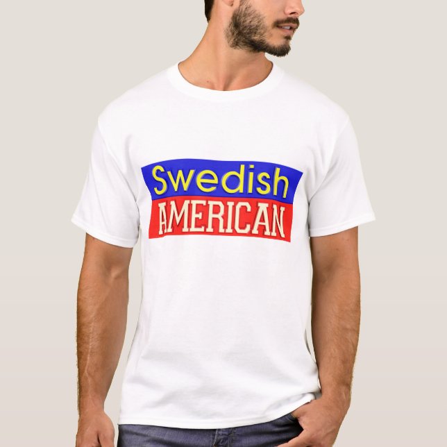 Svensk-Amerikan T-tröja T Shirt (Framsida)