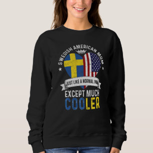 Svensk Amerikansk Mamma Mors Dag Mama Land Sverige T Shirt