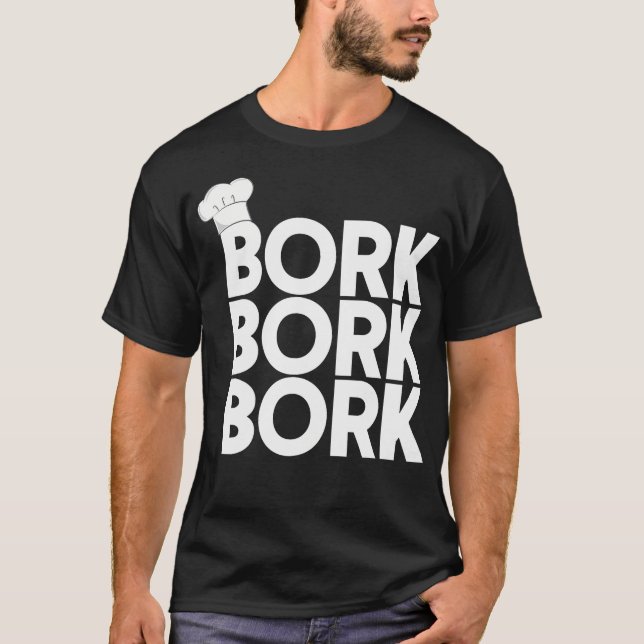 Svensk Chef Bork Bork Funny svensk Chef T Shirt (Framsida)