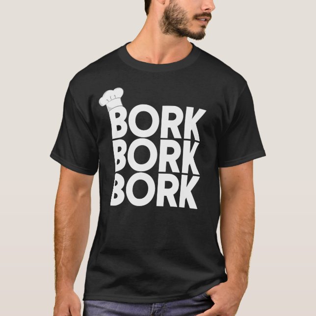 Svensk Chef Bork Bork Funny svensk Chef T Shirt (Framsida)