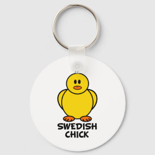 Svensk chick nyckelring