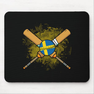 Svensk Cricketracket Och Ll Flagga Av Sverige  Musmatta