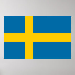 Svensk Flagga (Sverige) Poster