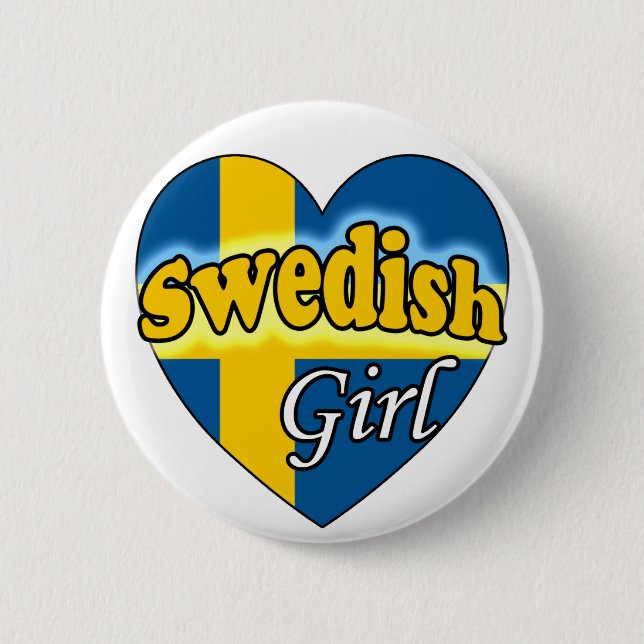 Svensk flicka knapp (Framsida)
