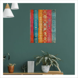 Svensk Folkkonst Vintage Skandinavisk Etnisk Poster