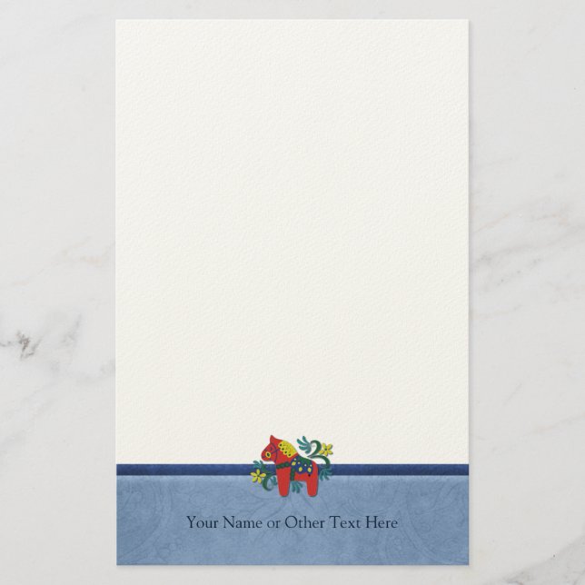 Svensk för Dala för Folk konst personlig för Brevpapper (Framsida)