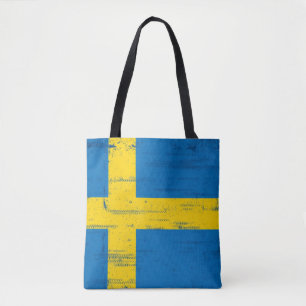 Svensk Grungeflagga Tygkasse