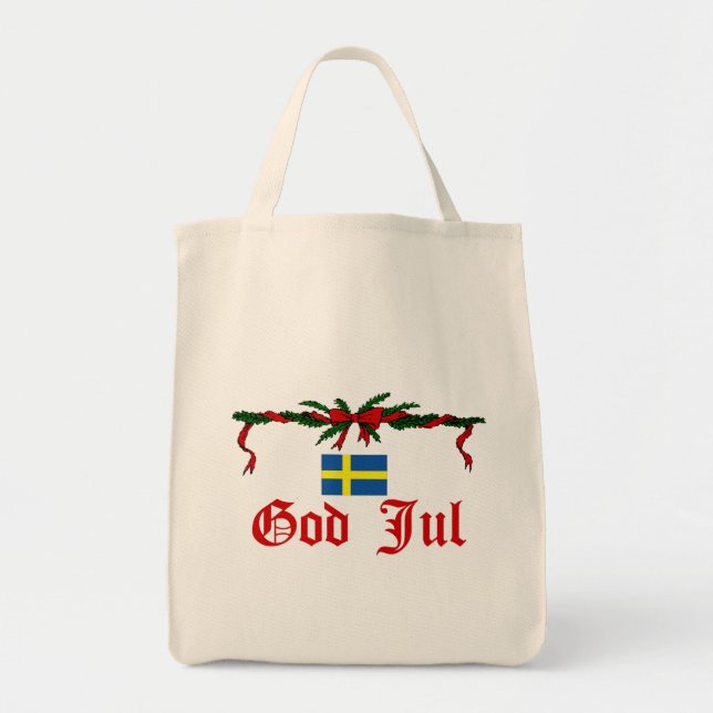 Svensk gud Jul (god jul) Tygkasse (Framsidan)