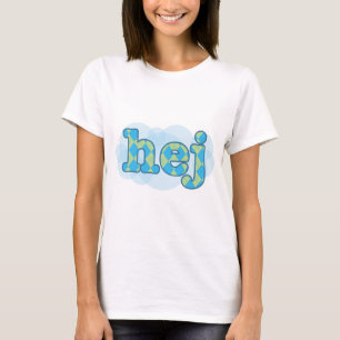 Svensk - Hej med argylemönster T-shirt