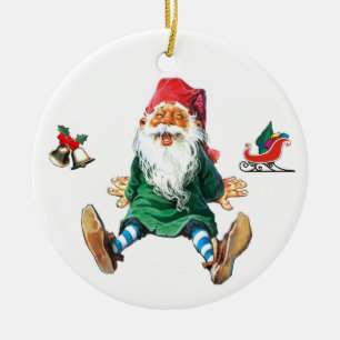 Svensk julGnome Julgransprydnad Keramik