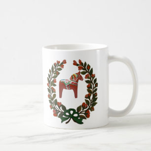 Svensk kran för Dala hästjul Kaffemugg