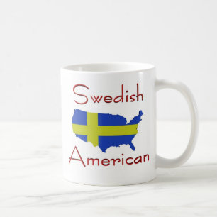 Svensk mugg för amerikan (USA kartan)