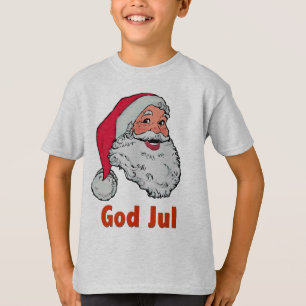 Svensk/norsk Santa Lt T-tröja T Shirt