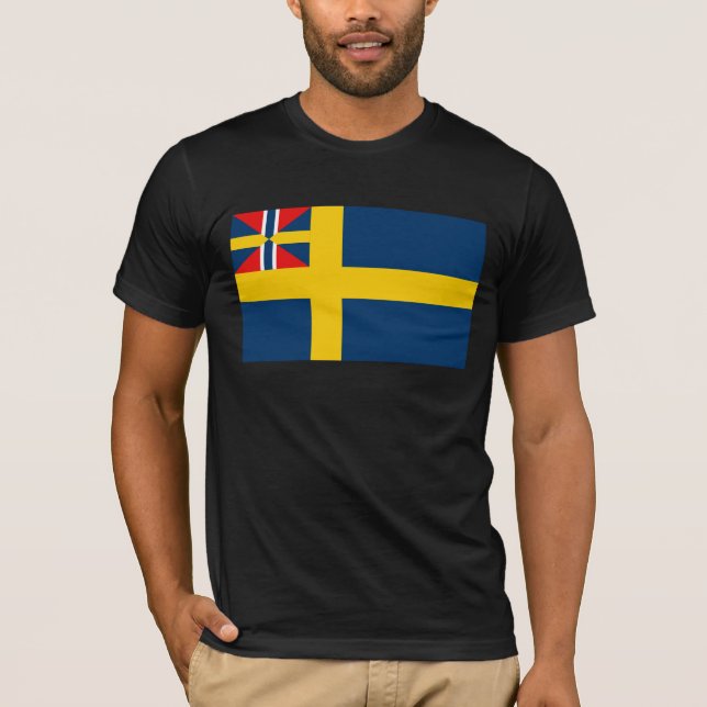 Svensk norsk union, sverige t shirt (Framsida)