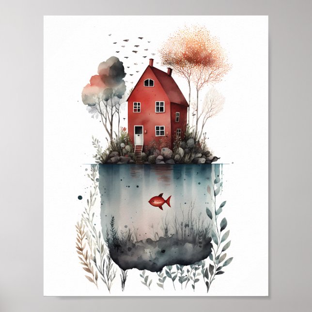 Svensk stugaffisch poster (Framsidan)