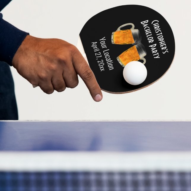 Svensk Svärmaskopp Öl Skål Bröllop Pingisracket (Insitu)