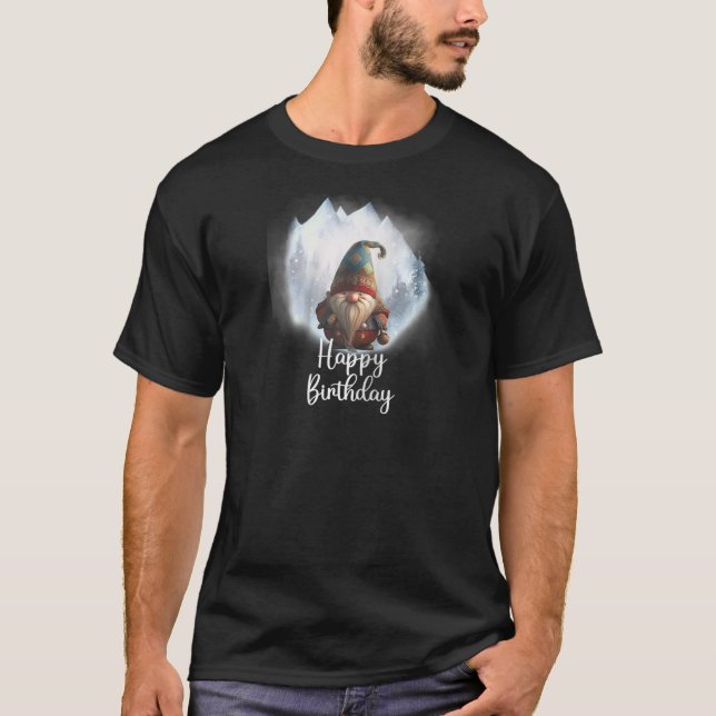 Svensk Tomte Snö Vinter Tomte s Tomte Födelsedag G T Shirt (Framsida)
