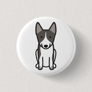 Svensk Vallhund hundtecknad Knapp