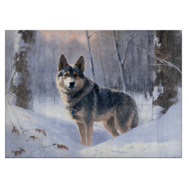 Svensk Vallhund Låt Det Snöa Jul (Framsidan)