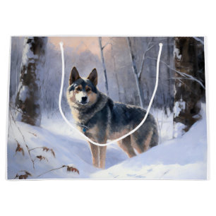 Svensk Vallhund Låt Det Snöa Jul