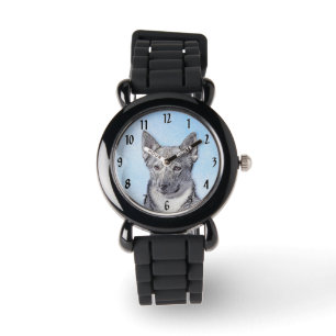 Svensk Vallhund-målning - Söt Original Hundkonst Armbandsur