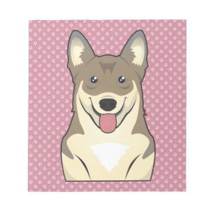 Svensk Vallhund tecknad Anteckningsblock