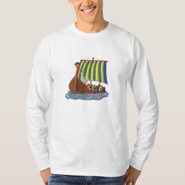 Svensk Viking frakt Tee Shirt (Framsida)