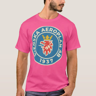 Svenska Aeroplan AB 1937 Anpassningsbar Round Retr T Shirt