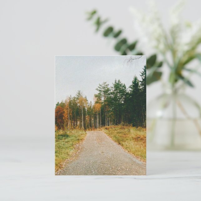 Svenska Autumnalskogen Helg Vykort (Stående Fram)
