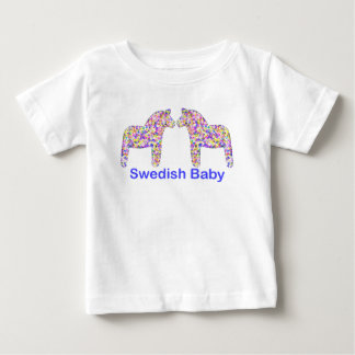 Svenska Baby Confetti Dala Horse Tee Shirt