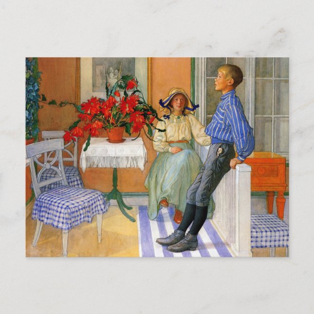 Svenska bröder och syster 1911 vykort (Framsida)