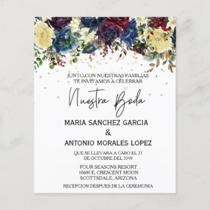 Svenska Bröllop-julvinter Nuestra Boda Flygblad