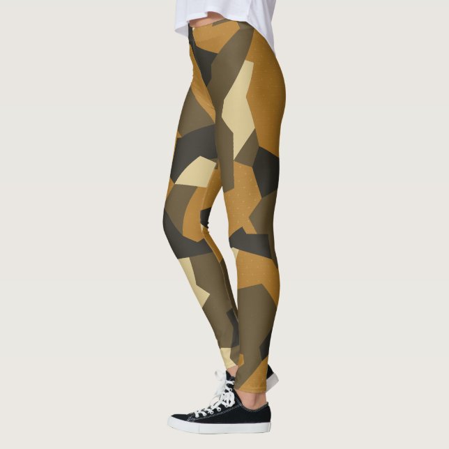 Svenska Camo Advanced Brown Leggings (Vänster)