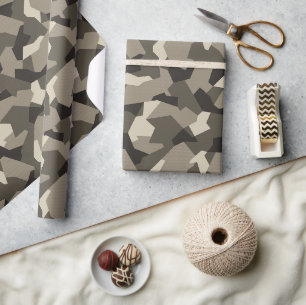 Svenska Camo Advanced Grått Presentpapper