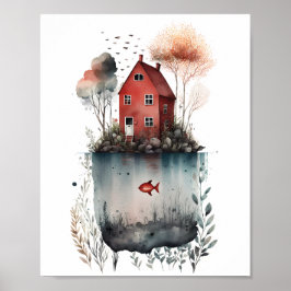 Svenska Cottage Poster