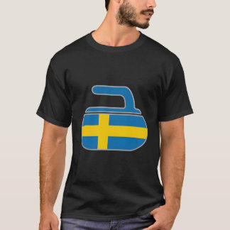 Svenska Curl Stone Classic Cur för Sverige av kurv T Shirt