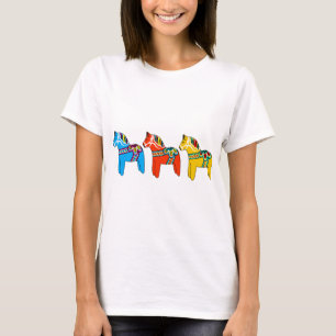 Svenska Dala hästar Tee Shirt