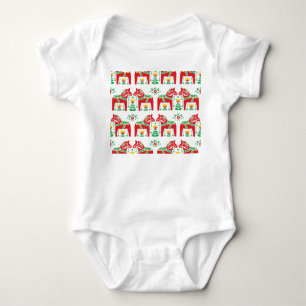 Svenska Dala Horse: Folk Art T Shirt